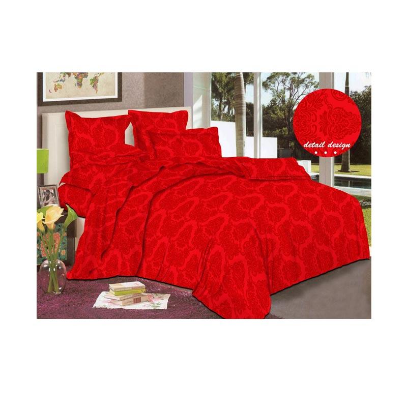jual fcenter emboss set sprei merah 160 x 200 x 25 cm jual fcenter emboss set sprei merah 160 x 200 x 25 cm