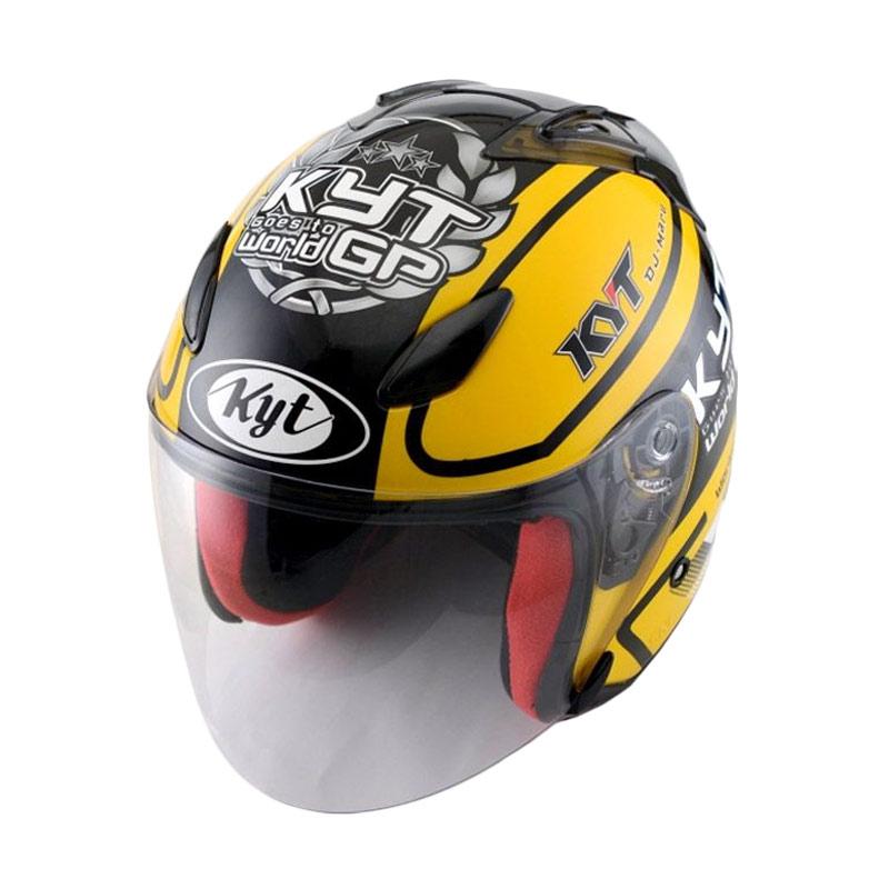 Jual KYT DJ Maru 11 Helm Half Face Yellow Gunmetal di Seller Indo