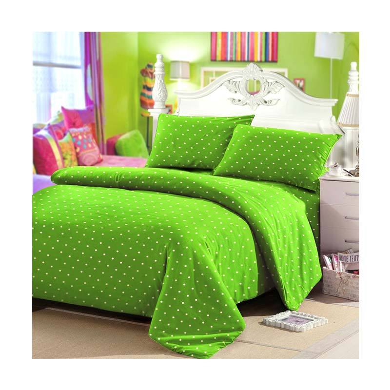 jual jaxine katun polkadot set sprei hijau jual jaxine katun polkadot set sprei hijau