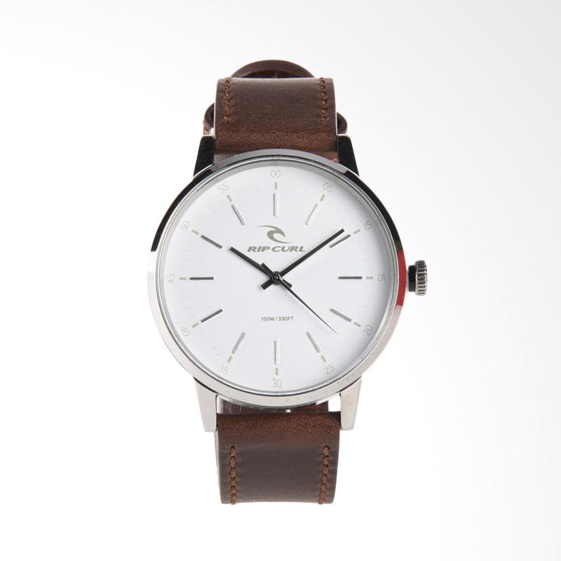 Jual Rip Curl Drake Leather Jam Tangan Pria - White [A2900