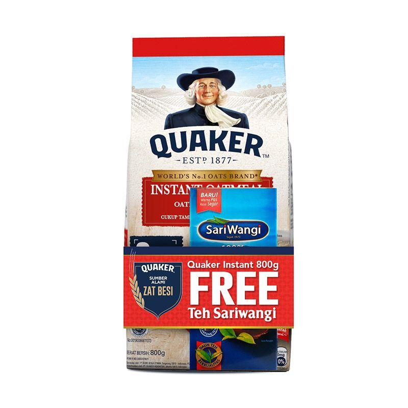Jual QUAKER Instant Oatmeal [800 g] + Free Teh Sariwangi di Seller ...