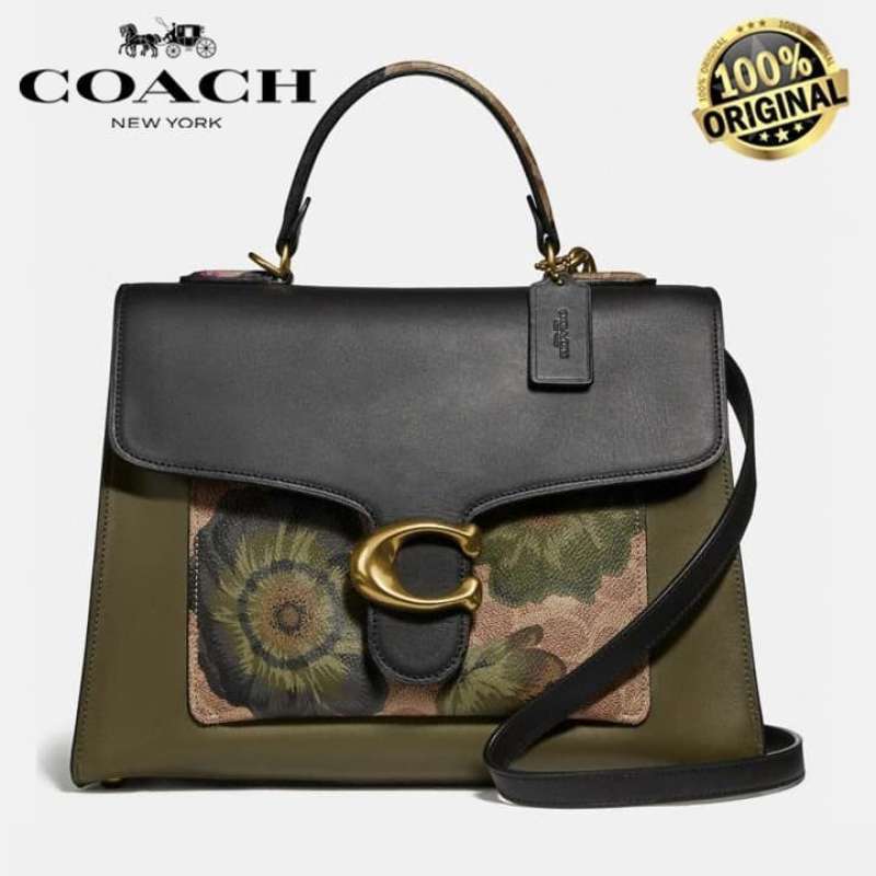 Promo Coach Bag Tabby Top Handle Signature Canvas With Kaffe Fassett