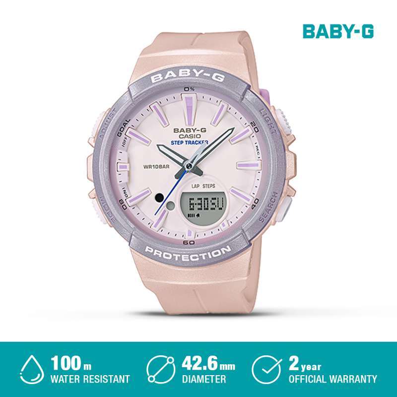 Jual Casio BabyG Jam Tangan Digital Analog Wanita BGS100SC4ADR Pink