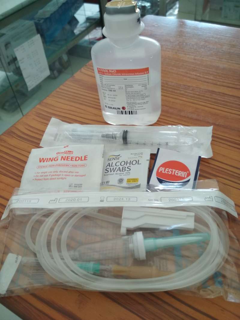 Jual Paket Infus Set Dewasa Lengkap RL 500ML Iv Catheter di Seller