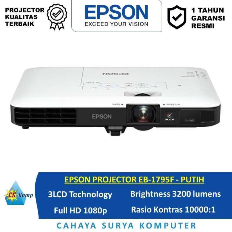 Promo EPSON PROJECTOR EB1795F 3LCD Technology Full HD 1080p Diskon
