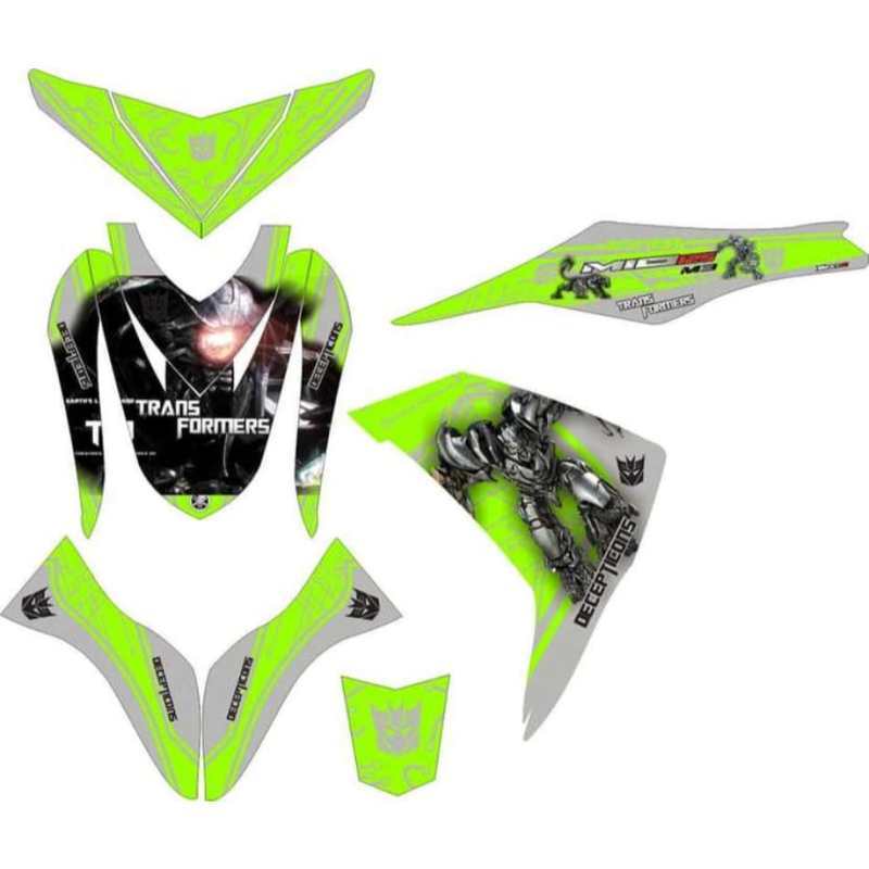 Jual Master Decal Stiker Motor for Mio M3 Transformer Decepticons