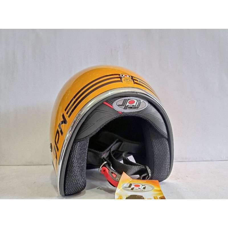 Harga Helm Bogo Kaca Datar Warna Kuning / Helm Bogo Retro ...