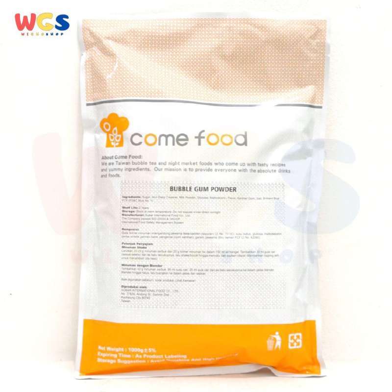 Jual Come Foof Bubble Gum Flavor Drink Mix Powder Boba Bubble Tea 1kg