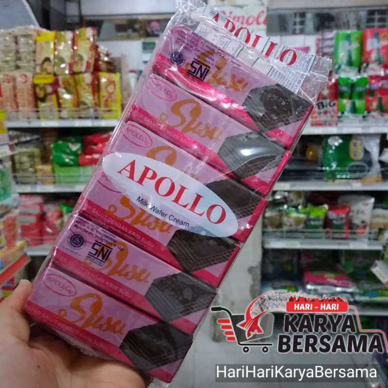 Jual APOLLO SUSU WAFER CREAM 12'S X 12GR di Seller HariHariKaryaBersama ...