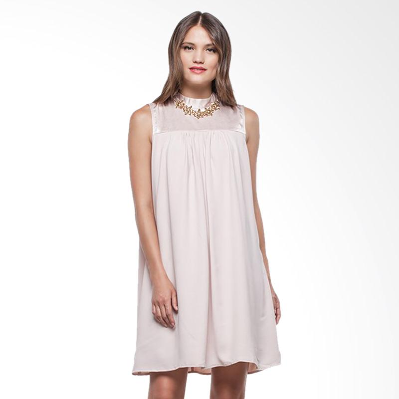 Jual Minimal Babydoll Tunic Mini Dress - Peach Online Mei
