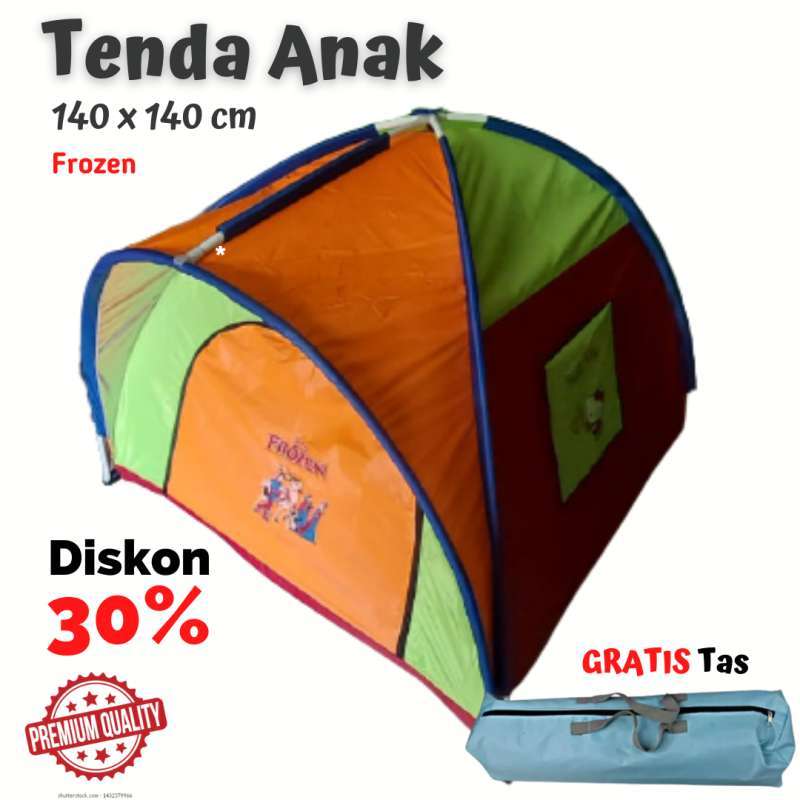 Jual Tenda Anak Karakter Frozen Tenda Camping Anak Ukuran 140 x 140 cm