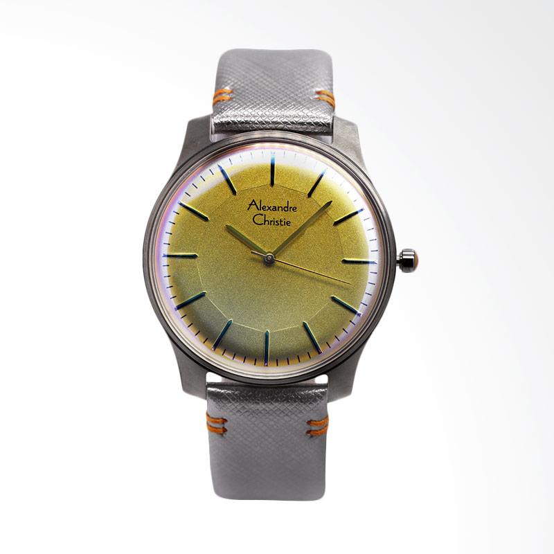 Jual Alexandre Christie Strap Kulit Jam Tangan Pria - Grey