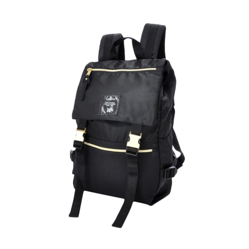 Jual Anello Nylon Gold Buckle Black Backpack Diaper Bag Black Di Seller