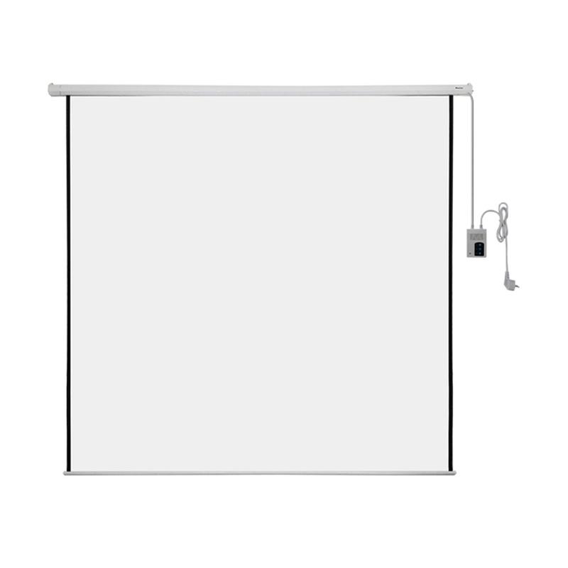Jual Screen Projector Wall Motorized Layar Proyektor [70 X 70 Inch] Di