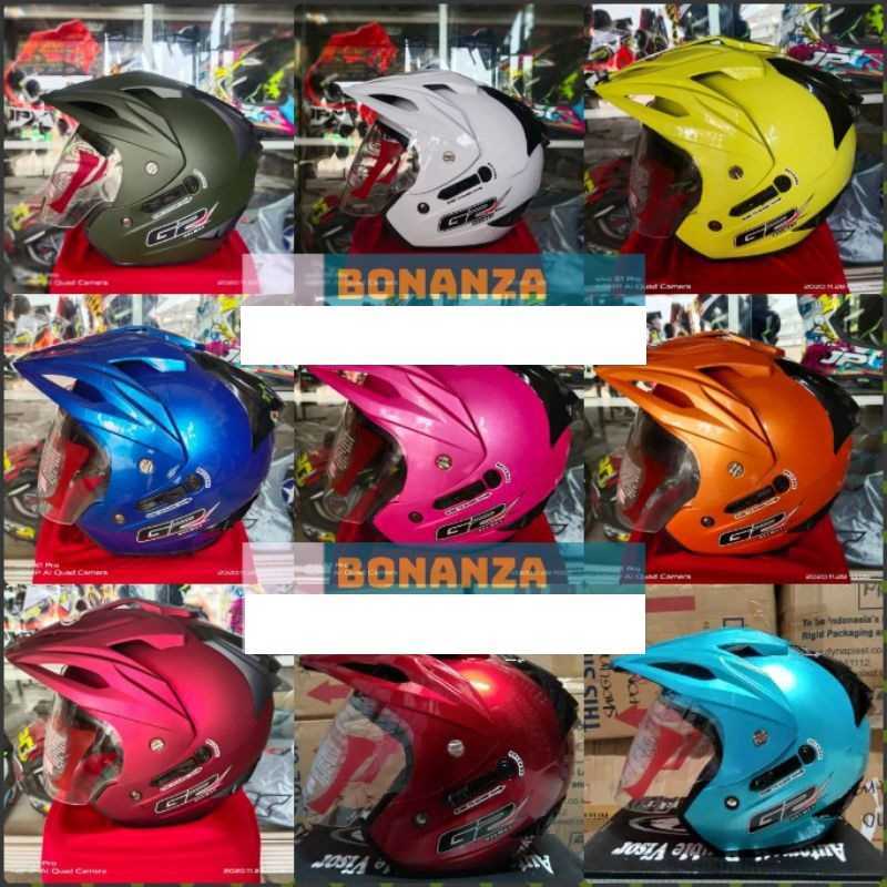 Jual Helm G2 Exterminator Solid Double Visor Ori Original di Seller