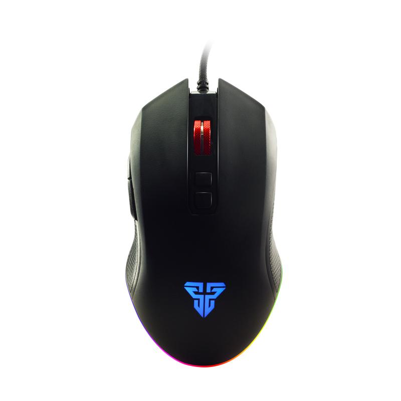 Jual Fantech X5 ZEUS Running RGB Macro Gaming Mouse Black Metalic di