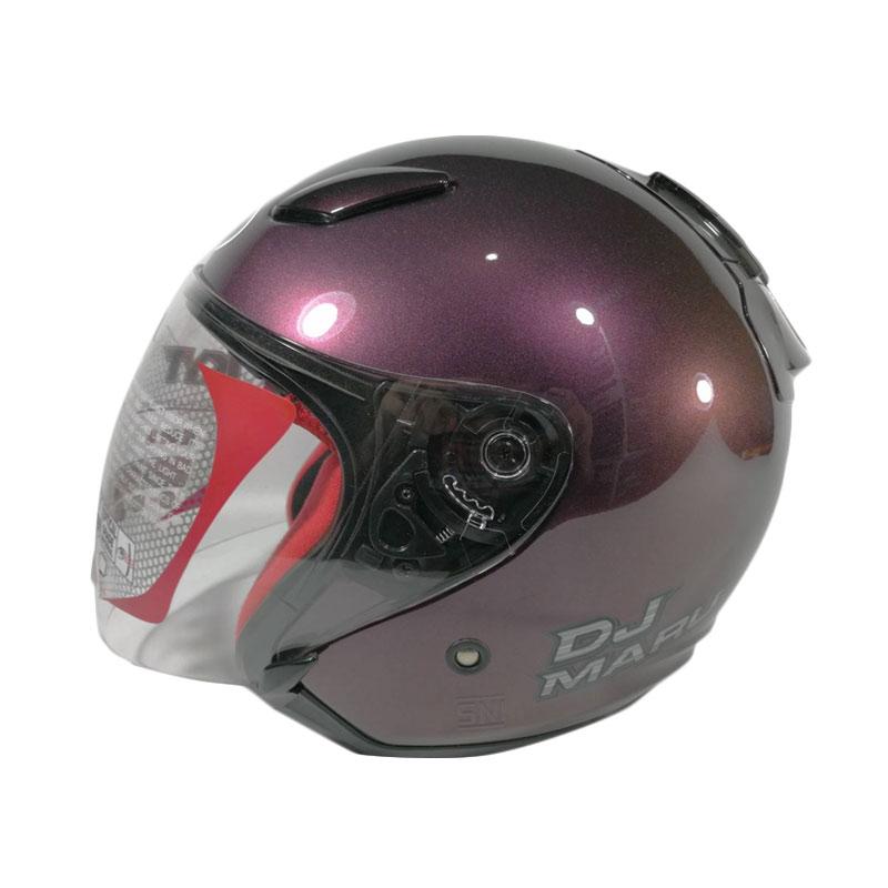 Jual KYT DJ Maru Helm Half Face Ungu L di Seller SNDR Helmet