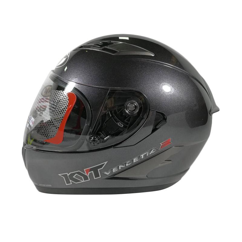Jual KYT Vendetta 2 Double Visor Helm Full Face Solid Gun Metal di