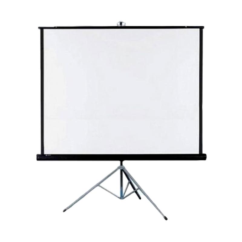 Promo SCREEN PROJEKTOR Tripod Layar Proyektor - Putih [70 x 70 Inch