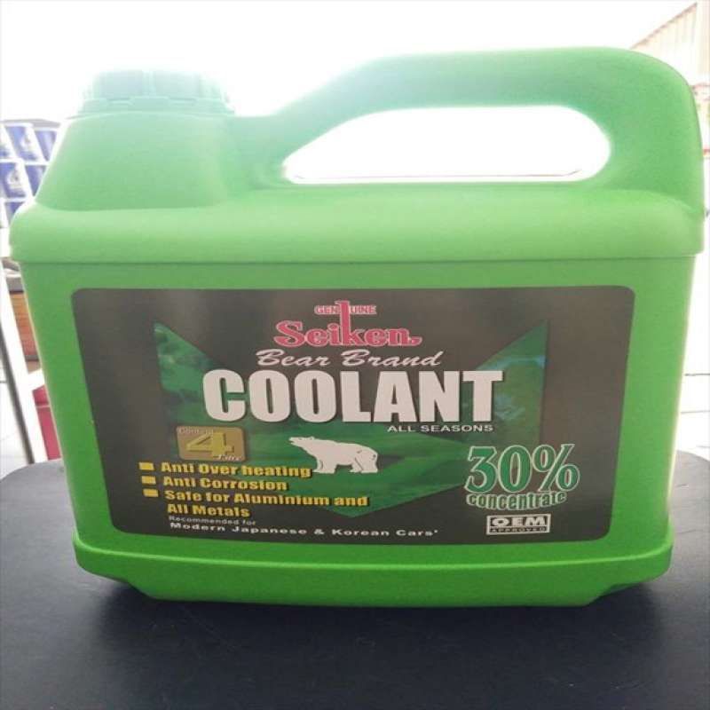 Jual Air Radiator Coolant 30% Mobil Seiken Japan Hijau 4 Liter OEM di ...