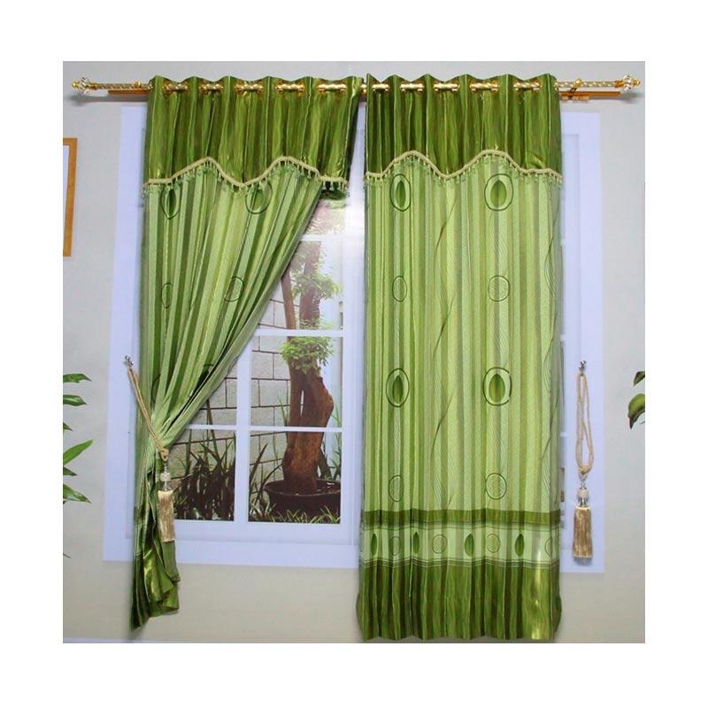 Jual Butik Gorden 8689 Motif Elegan Gorden Jendela Hijau Jual Butik Gorden 8689 Motif Elegan Gorden Jendela Hijau