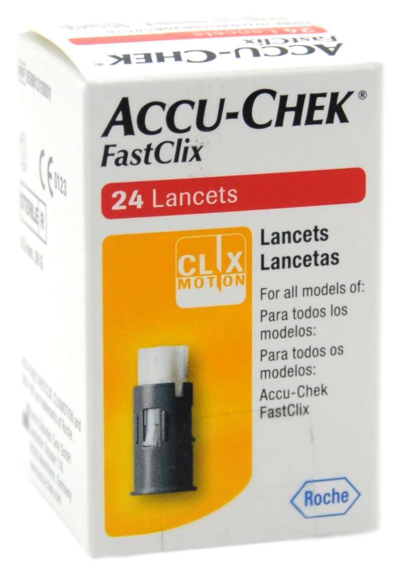 Jual Accu Chek Guide Jarum Lancet Fastclix Blood Lancet 24 Pcs Di