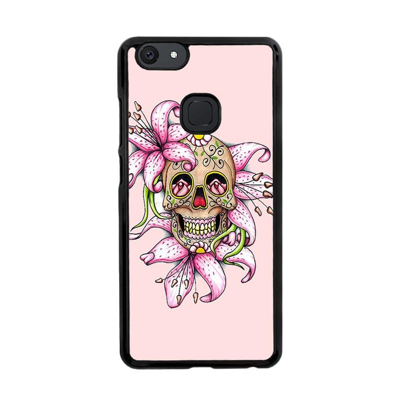 Jual Flazzstore Sugar Skull Crow Honey Bird Flower V0503