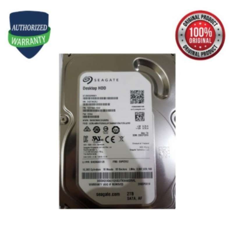 Seagate Desktop St2000dm001 Hdd 2 Tb Interne Festplatte Jual Seagate Desktop Harddisk Internal [2 TB/ST2000DM001] di Seller Pro
