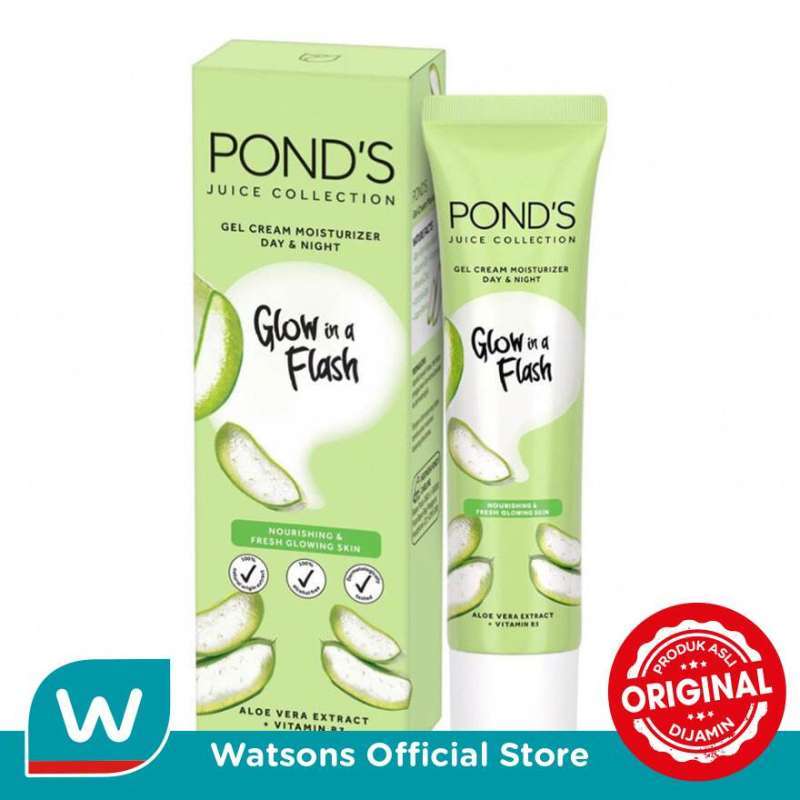 Jual Ponds Juice Collection Moisturizer Aloe Vera Extract + Vit B3 20gr