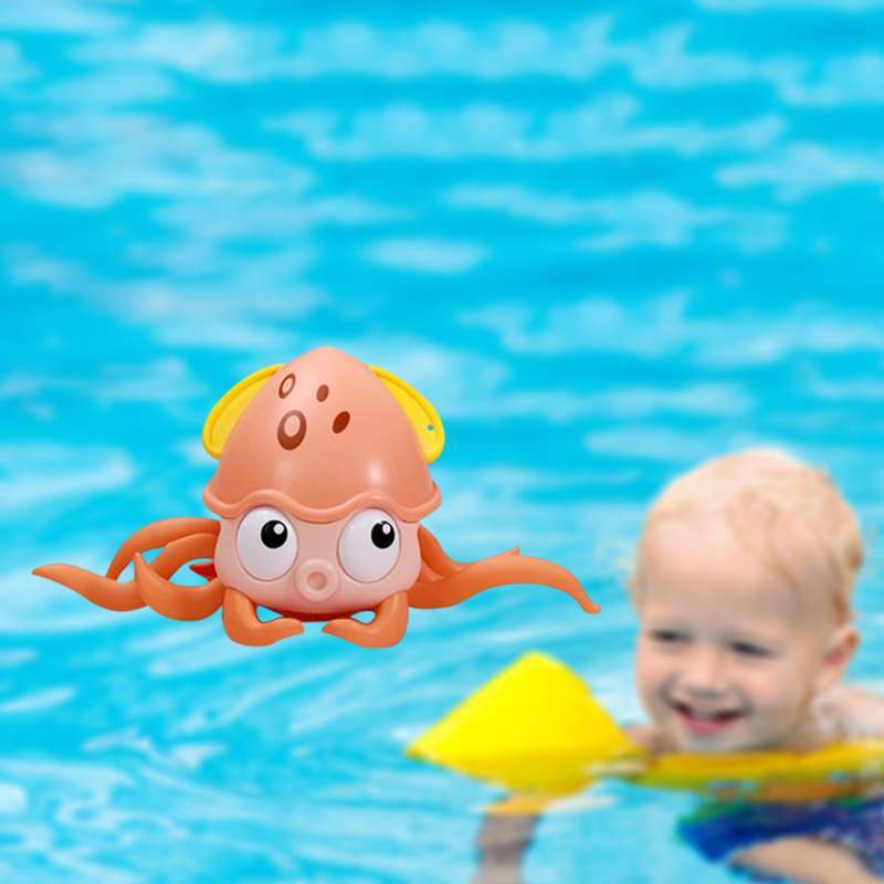 Jual Children Animal Swimming Wind Up Toys Baby Shower Bath Water Play