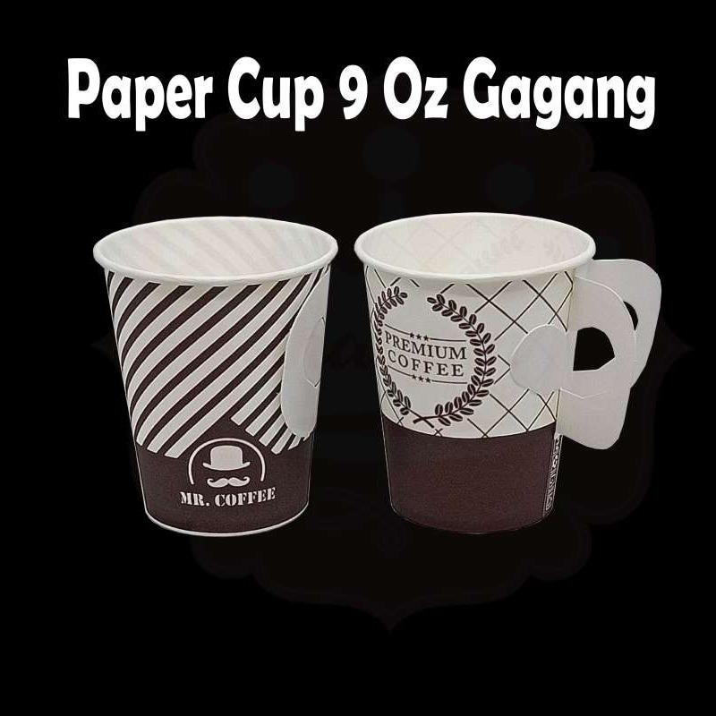 Jual GELAS PAPER CUP MOTIF 8 OZ @50 GAGANG COFEE - GELAS KOPI di Seller ...