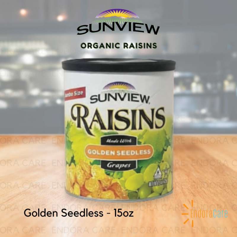 Promo Sunview Organic Jumbo Size Raisins Seedless Kismis Premium 15Oz