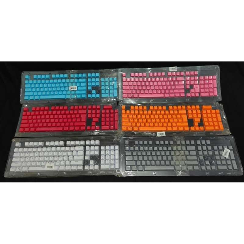 Jual Keycaps PBT DoubleShot RGB Murah - Putih di Seller Zora - Kab