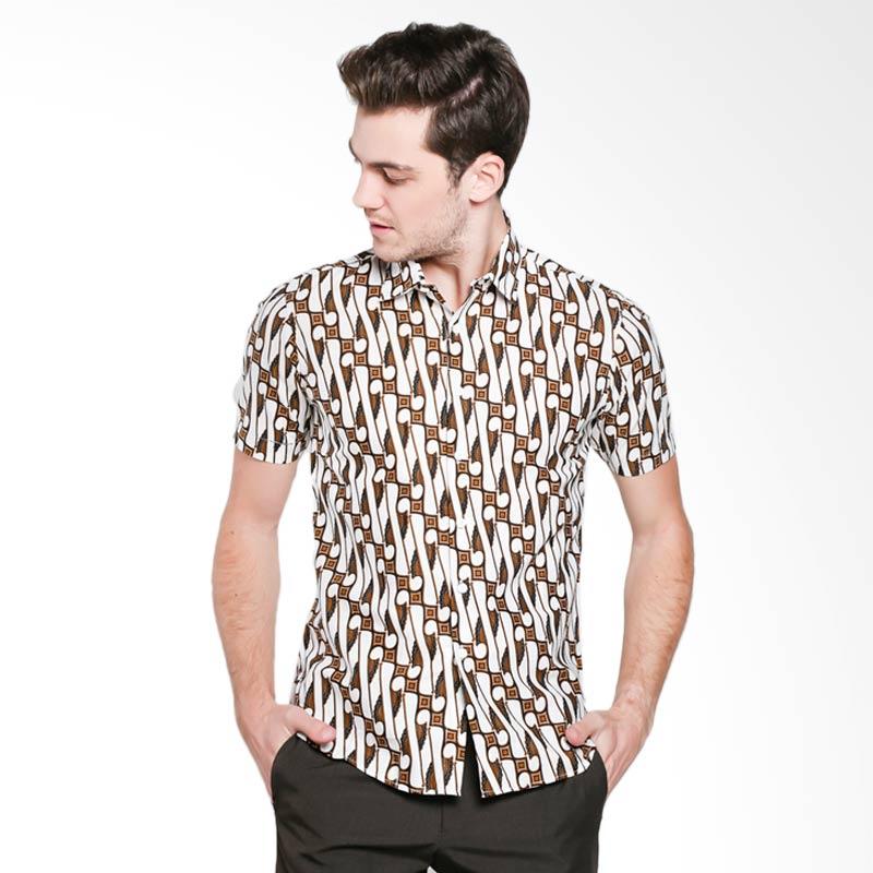 jual odza parang modern kemeja batik pria putih jual odza parang modern kemeja batik pria putih