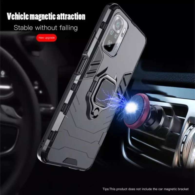 Promo XIAOMI REDMI NOTE 10S TRANSFORMER RING MAGNETIC HARD CASE TPU