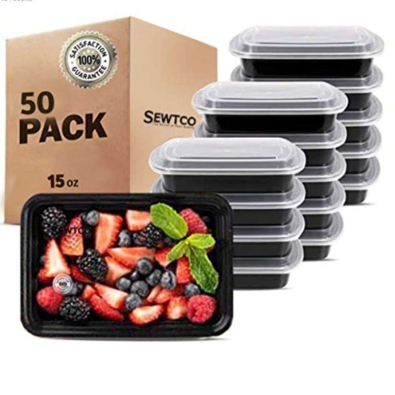 Jual Meal Prep Containers 50 pack Microwave Freezer Safe Food Storage