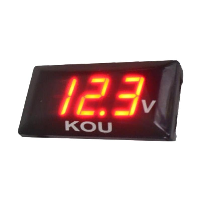 Promo Raja Motor Digital Pengukur Arus Tegangan Aki Voltase Meter Besar