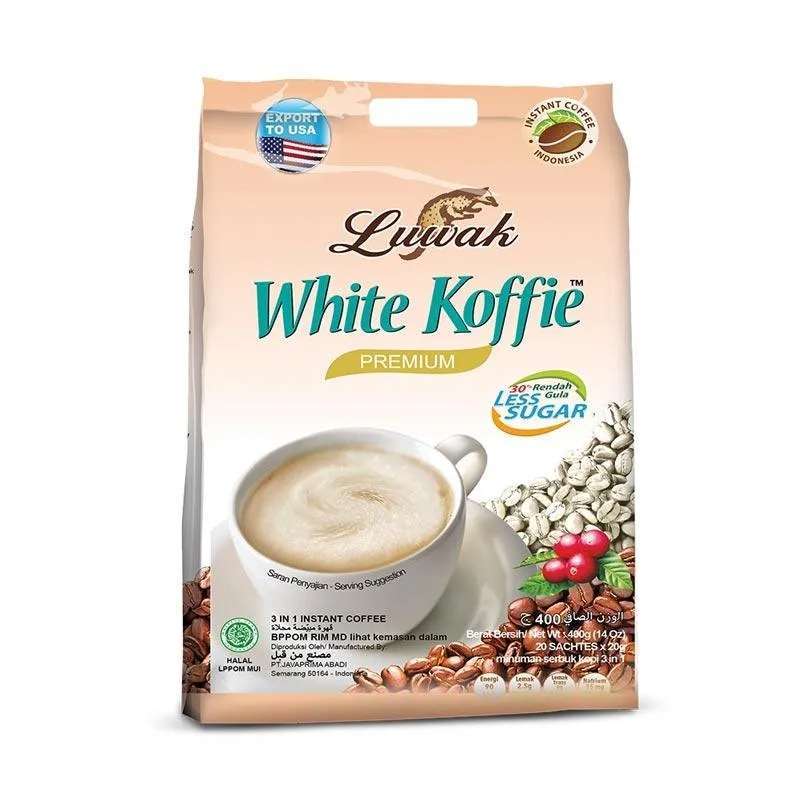 Jual KOPI LUWAK WHITE COFFEE LESS SUGAR [20 SACHET x 20 G] di Seller