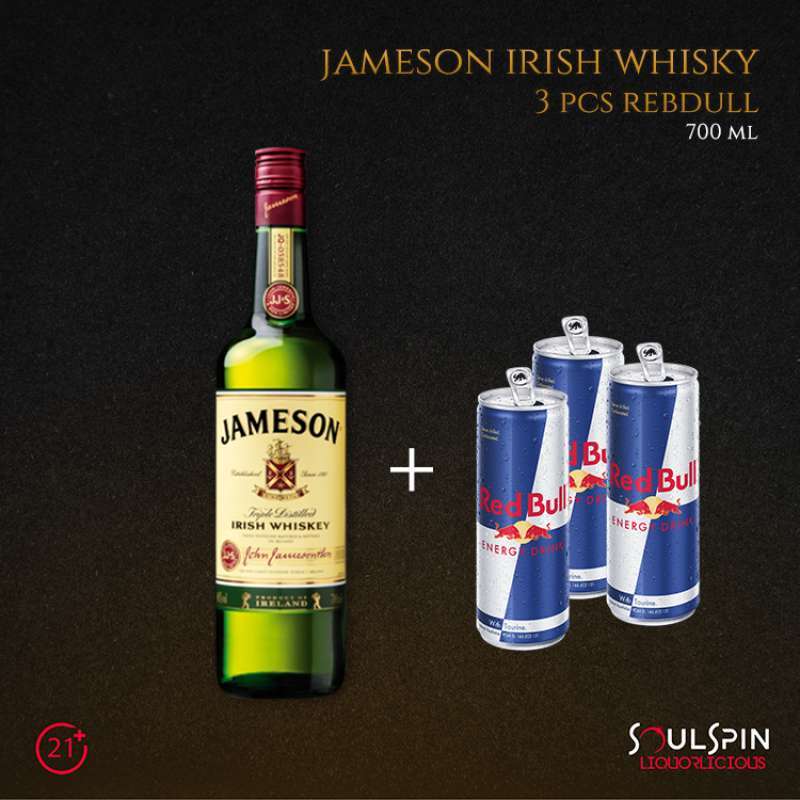 Jual Jameson Irish Whisky 700ml + 3 Red Bull di Seller SOULSPIN