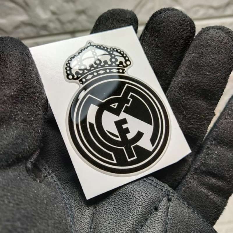 Jual STIKER TIMBUL stiker real madrid hitam putih di Seller WATOSU