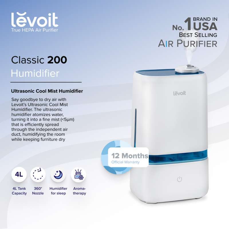 Promo Levoit Classic 200 Ultrasonic Cool Mist Humidifier Usa Original