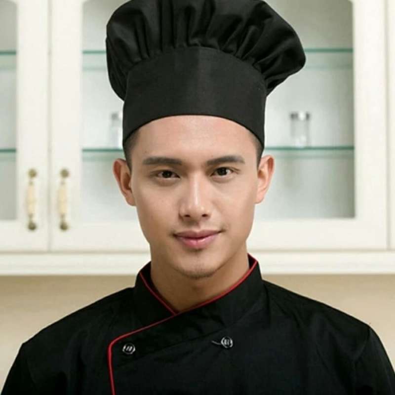 Jual topi chef apron topi koki seragam koki di Seller MutiaraStore