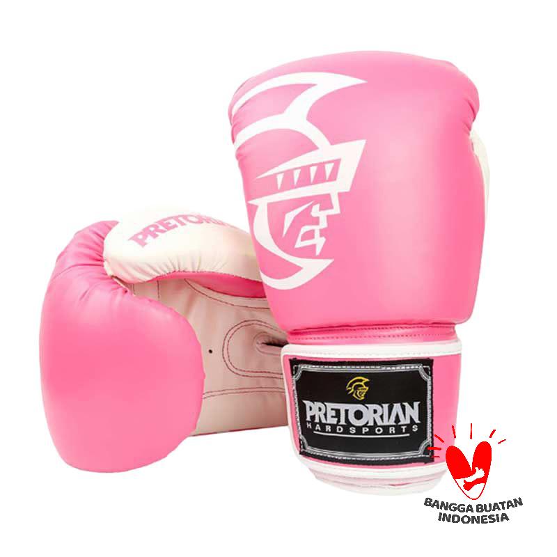 Jual PRETORIAN Muaythai Boxing Gloves dan Sarung Tinju [10 Oz] Pink