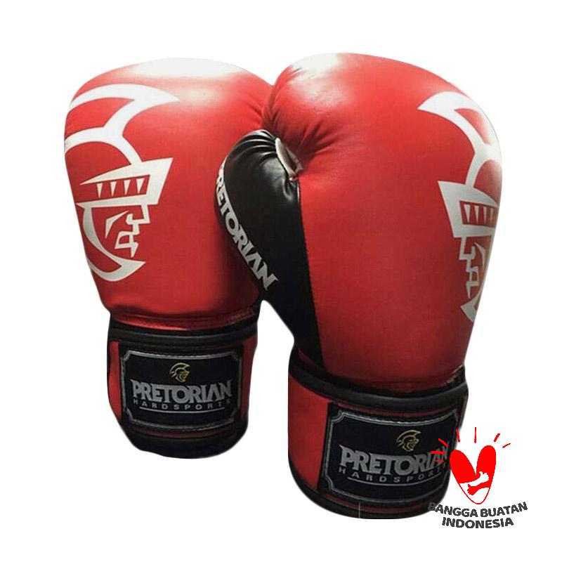 Jual PRETORIAN Muaythai Boxing Gloves dan Sarung Tinju [10 Oz] Red