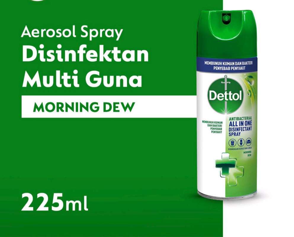 Jual Dettol Disinfectant Spray 225ml morning brew disinfektan ruangan