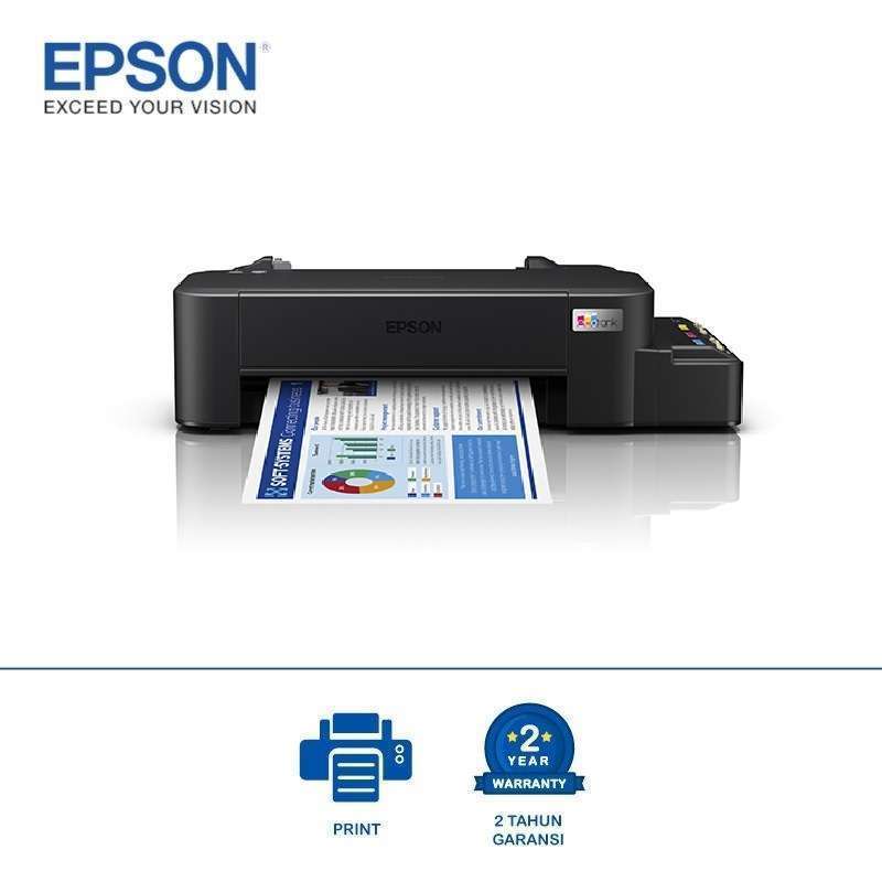 Promo Epson EcoTank L121 A4 Ink Tank Printer [Print Only] Black