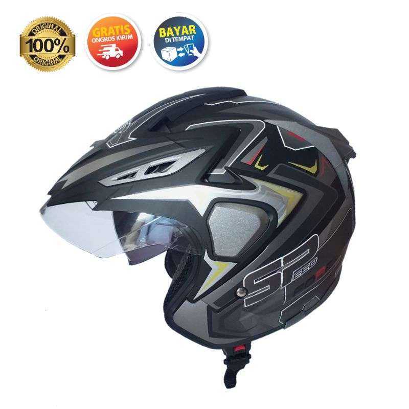 Promo Force Speed R Double Visor Half Face Dewasa Pria Original SNI
