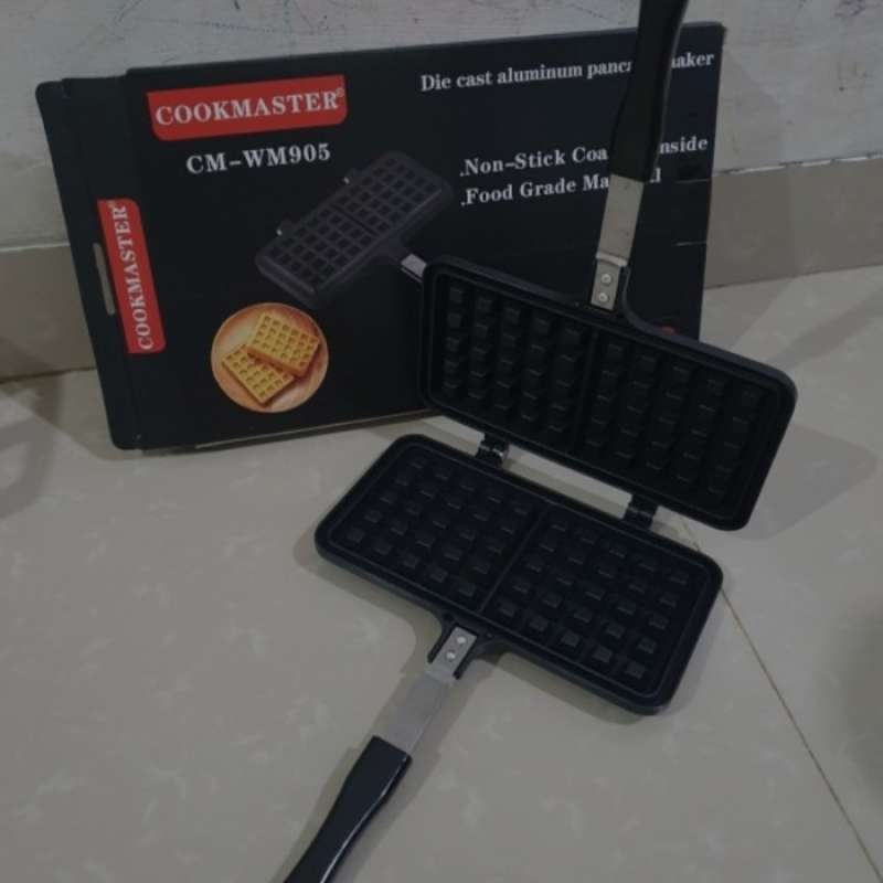 Promo Cookmaster Cmwm905 Waffle Maker Die Cast Aluminium Cetakan Kue ...