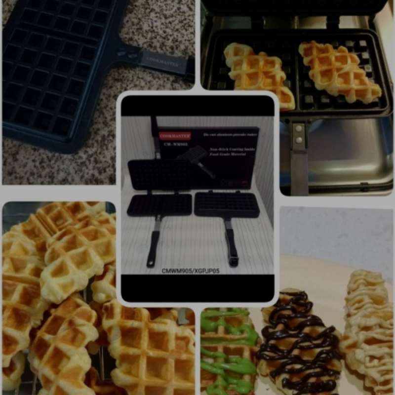 Promo Cookmaster Cmwm905 Waffle Maker Die Cast Aluminium Cetakan Kue ...