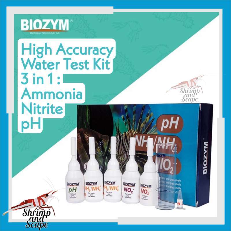 Jual Water Test Kit Ammonia pH Nitrit NH3 NO2 Aquarium di Seller Shrimp